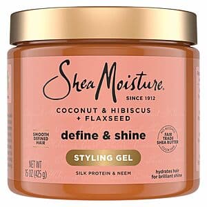 15-Ounce SheaMoisture Define & Shine Styling Gel (Coconut Hibiscus & Flaxseed) $3.50 w/ Subscribe & Save
