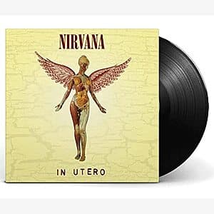 Nirvana In Utero vinyl record album cover with 180-gram LP pressing.