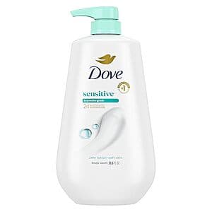 30.6-Oz Dove Body Wash (Sensitive Skin, Deep Moisture, & More) $6.90 w/ Subscribe & Save