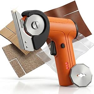 Pexucalm 3/8" Cordless 2600mAh Electric Cardboard Cutter $9.50