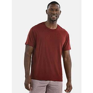 Athletic Works Men's Solid Tri Blend Short Sleeve Tee (Heritage Russet) from $2.40