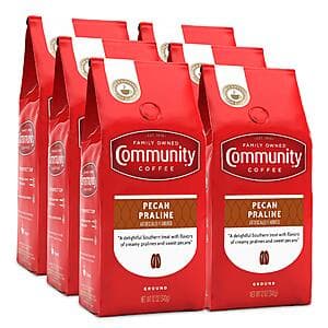 6-Pack 12oz Community Coffee Medium Roast Ground Coffee (Pecan Praline) $19.50 w/ Subscribe & Save