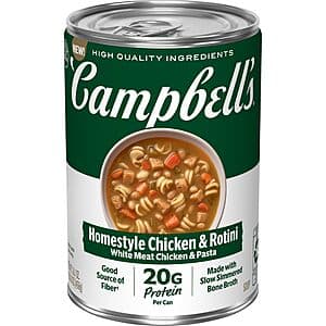 16.1oz. Campbell's Protein Homestyle Chicken & Rotini Soup $1.70 w/ S&S