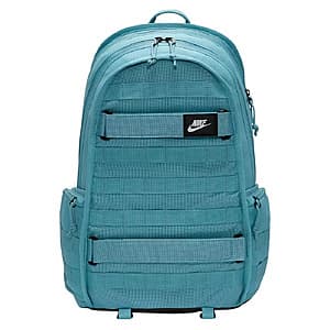 Nike Sportswear RPM Backpack in denim turquoise with 26L capacity.