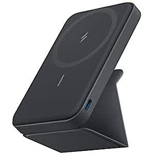 Anker 622 Portable 5,000mAh MagSafe Foldable Power Bank w/ Stand & Side USB-C $26