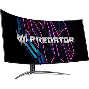 44.5" Acer Predator X45 OLED 3440 x 1440 240Hz Ultrawide Curved Gaming Monitor $600 + Shipping (from $35+)