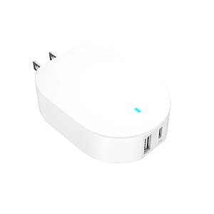 2-Port onn. USB Wall Charger (20W USB-C PD + 12W USB-A) $5