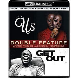 Us / Get Out Double Feature (4K UHD + Blu-ray + Digital) $15