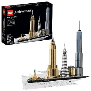 598-pc LEGO Architecture New York City Skyline Building Set (21028) $33.60