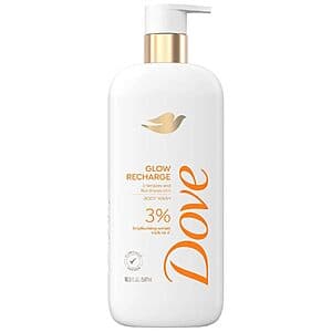 18.5-oz Dove Body Wash (Glow Recharge, Ultra Sensitive, Acne Clear, More) $3.50 w/ Subscribe & Save