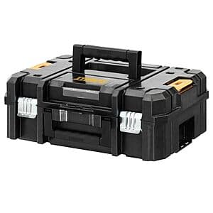 DeWalt 13" TStak II Stackable Flat Top Tool Storage Case $20