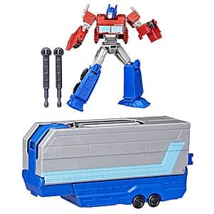 Transformers EarthSpark Optimus Prime Battle Trailer Playset w/ Action Figure $12