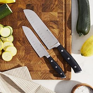 2-Piece Henckels Forged Accent Santoku Knife Set (5" & 7" Knife) $30