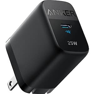 Anker 312 Ace 2 25W USB-C Wall Charger Block (Black) $7 + Free S&H