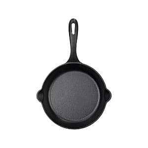8" Victoria Pre-Seasoned Cast Iron Frying Skillet Pan (Black) $11