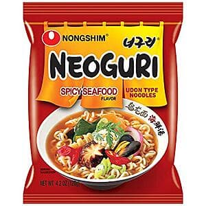 $10.18: 10-Pack 4.2-Oz Nongshim Neoguri Spicy Seafood Ramen Noodle Soup at Amazon ($1.02 each)