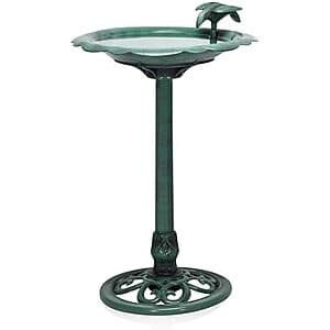 Prime Members: 31″ Alpine Corporation Tall Outdoor Antique Flower Birdbath Yard Statue $13 + Free Shipping