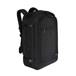 Select Accounts: 40L Amazon Basics Travel Backpack w/ Laptop Compartment (black) $22.05
