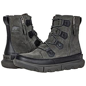 Sorel Men's Explorer Dual Zip Waterproof Boots (black, size 10, 10.5, 11.5 and 12) $37.50 + Free Shipping