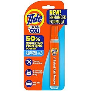 0.33-Oz Tide Instant Spot Stain Remover To Go Pen: 2 for $3.60, 1 for $2.25