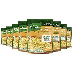 Select Accts: 8-Pk 5.7-Oz Knorr Creamy Chicken Rice Side Dish $6 w/ S&S