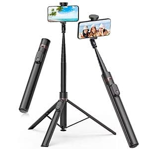 Prime Members: TONEOF 66" Automatic Travel Tripod (Black) $7.65 + Free Shipping