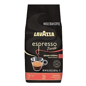 2.2-Lb Lavazza Whole Bean Espresso Coffee Blend (Barista Gran Crema or Italiano) $10.10 w/ Subscribe & Save