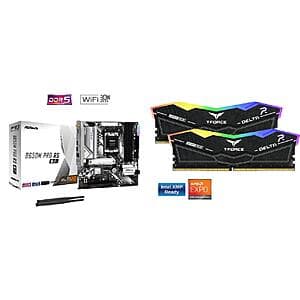 ASRock B650m Pro RS micro ATX Motherboard + 16GB (2x8GB) Team Group DDR5 Memory $200 + Free S/H