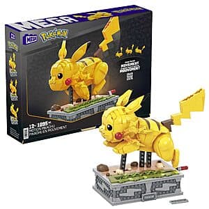 1095-Piece MEGA Pokemon Motion Pikachu Building Set $50 + Free Shipping
