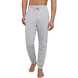 Hanes Mens Joggers EcoSmart Fleece Sweatpants (Light Steel) $7.35