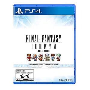 Final Fantasy I-VI Collection Anniversary Edition (PlayStation 4) $40 + Free Shipping