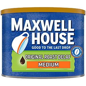 22-Oz Maxwell House Medium Roast Original Roast Decaf Ground Coffee $5.25