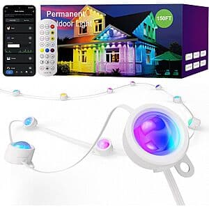 150' ISOPHO RGB Smart Outdoor String Lights w/ 75 Scene Modes $40 + Free Shipping