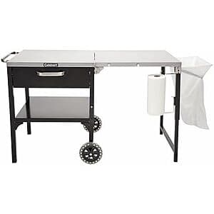 Prime Members: Cuisinart 48" x 24" Steel Folding Outdoor Grill Stand w/ Wheels $130.70 + Free S&H