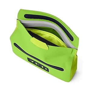 YETI SideKick Dry Gear Case in black Venom color, 3-liter waterproof storage case for outdoor gear and water activities.