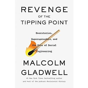 Kindle eBook cover of Revenge of the Tipping Point by Malcolm Gladwell with blue and white design.