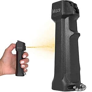 Mace 3-in-1 Pepper Spray for Personal Protection (OC Pepper, Tear Gas, UV Dye) $10