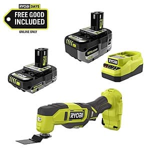 RYOBI ONE+ 18V Cordless Oscillating Multi-Tool w/ 4.0 Ah + 2.0 Ah HP Batteries $99 + Free S&H