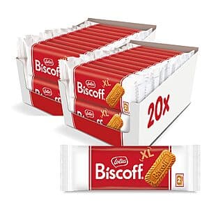 2-Pk 20-Ct 0.9-Oz Lotus Biscoff Caramelized Biscuit Cookies $9.50