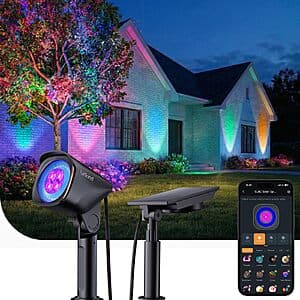 Prime Members: Linkind Smart SL6C Outdoor Waterproof RGB Solar Spotlight $16 + Free S&H