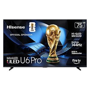 Costco Members: 75" Hisense 75U65SFC Pro 4K ULED Mini-LED Smart TV + 5-Yr Warranty $800 + Free S&H