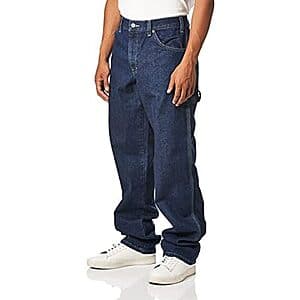 Dickies Men's Relaxed-Fit Carpenter Jeans (Indigo Blue, Various Sizes) $14