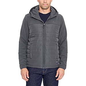IZOD Men's Hooded Fleece Jacket (3 colors) $7.90