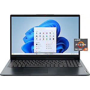 Lenovo IdeaPad 1 Laptop: 15.6" FHD TN, Ryzen 5 7520U, 8GB RAM, 256GB SSD $250 + Free Shipping