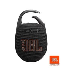 JBL Clip 5 Portable Bluetooth Speaker (Black) $39.95 + Free S&H w/ Prime