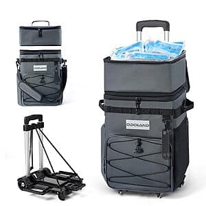 72 Can Odoland Leakproof Insulated Rolling Cooler Bag w/ Handle $27.20 + Free S&H