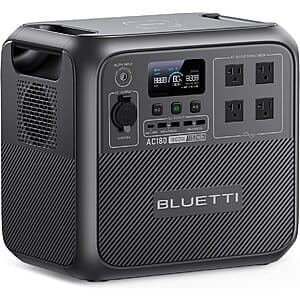 BLUETTI AC180 1152Wh 1800W LiFePO4 Solar Portable Power Station $404 + Free S&H
