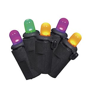 2-Count Way To Celebrate Plug-in 50 LED String Lights (Multicolor or Purple) $2.40