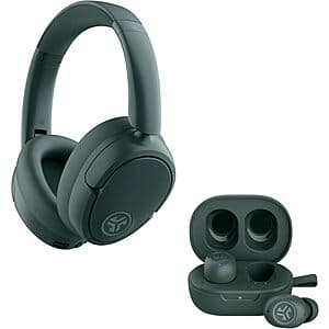 JLab JBud Lux Over Ear Headphones w/ JBuds Mini True Wireless Earbuds (Sage) $65.45 + Free S&H