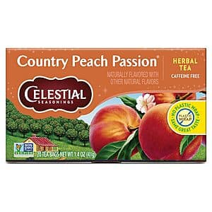 20-ct Celestial Seasonings Country Peach Passion Herbal Tea $2.10 w/ Subscribe & Save